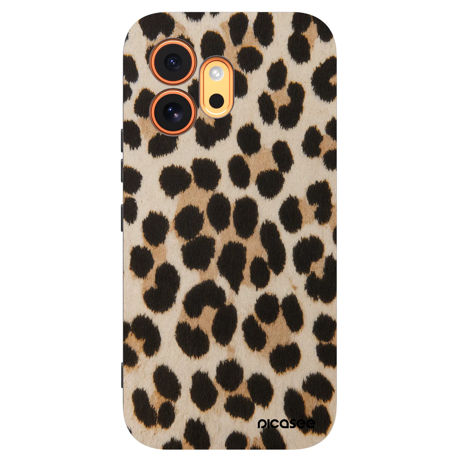 Picasee Μαύρη θήκη σιλικόνης για Honor 600 - Brown Tiger