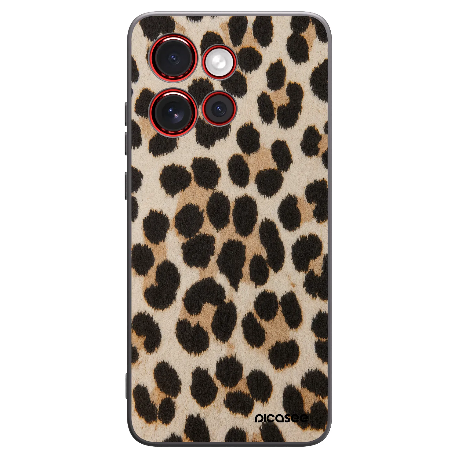 Picasee Μαύρη θήκη σιλικόνης για Motorola Edge 60 Neo 5G - Brown Tiger