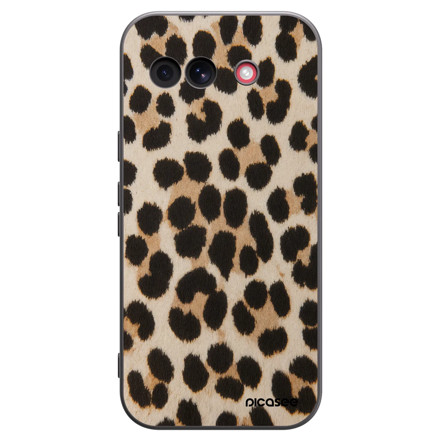 Picasee Μαύρη θήκη σιλικόνης για Google Pixel 10a - Brown Tiger