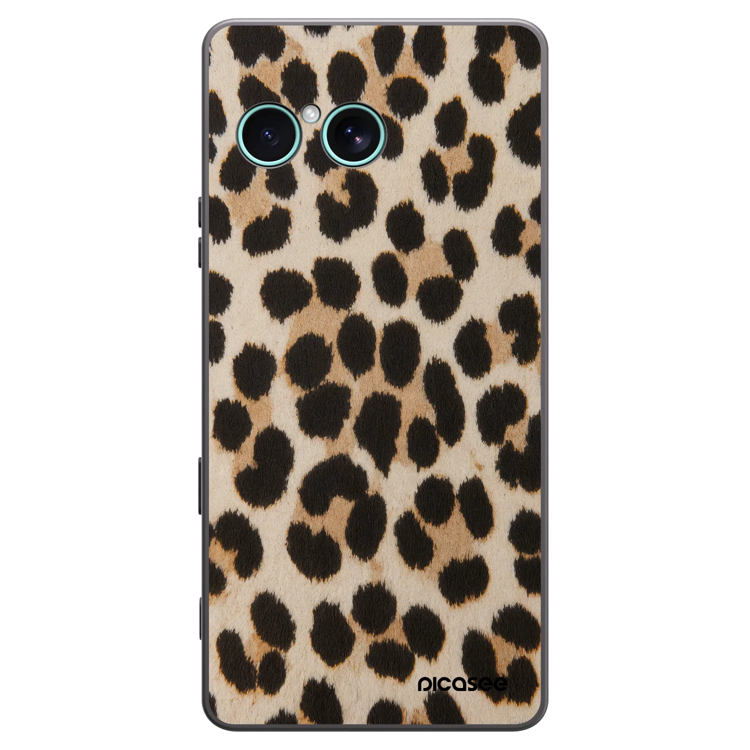 Picasee Μαύρη θήκη σιλικόνης για Sony Xperia 10 VII - Brown Tiger