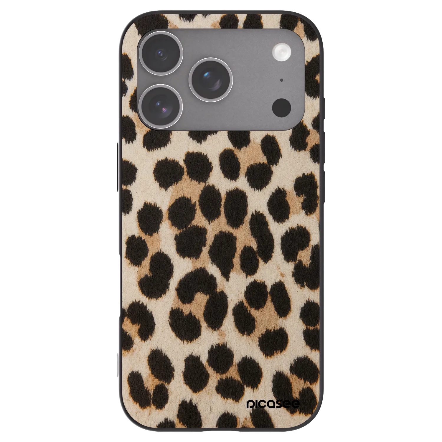 Picasee Μαύρη θήκη σιλικόνης για Apple iPhone 18 Pro - Brown Tiger