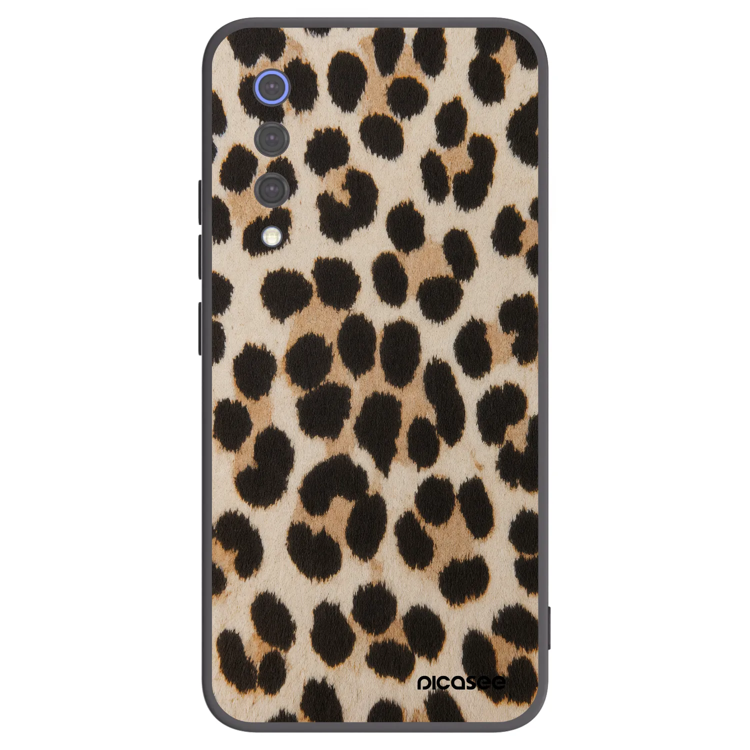 Picasee Μαύρη θήκη σιλικόνης για Xiaomi Mi 9 SE - Brown Tiger