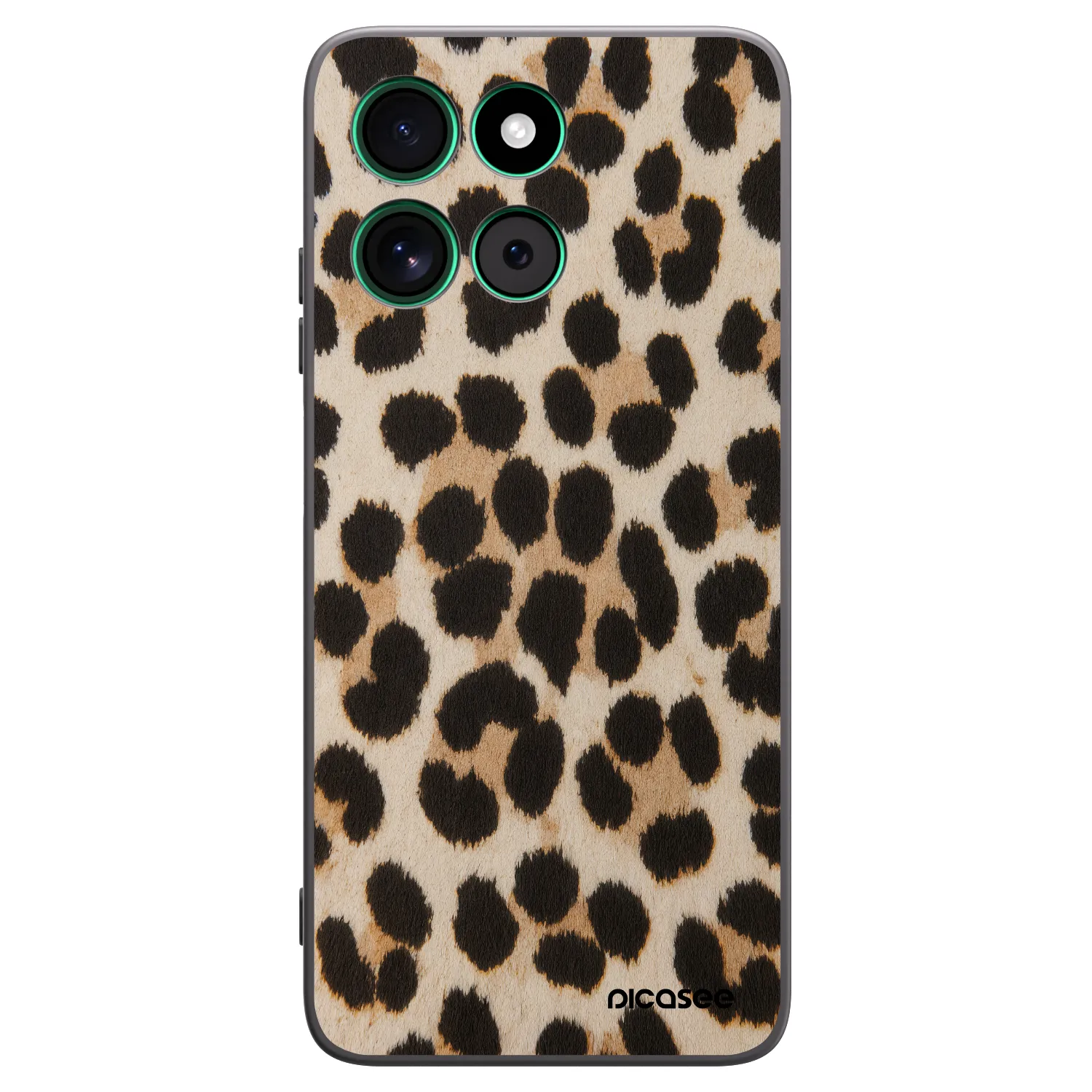 Picasee Μαύρη θήκη σιλικόνης για Motorola Moto G57 Power - Brown Tiger