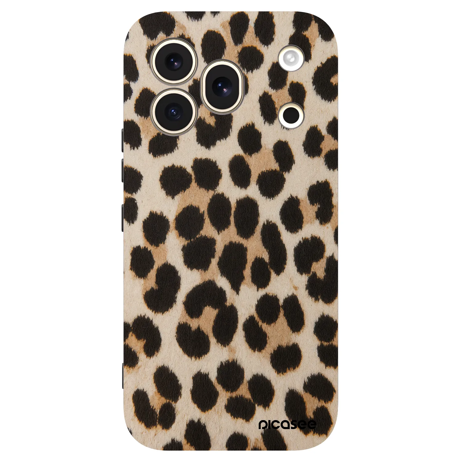 Picasee Μαύρη θήκη σιλικόνης για Honor 600 Pro - Brown Tiger