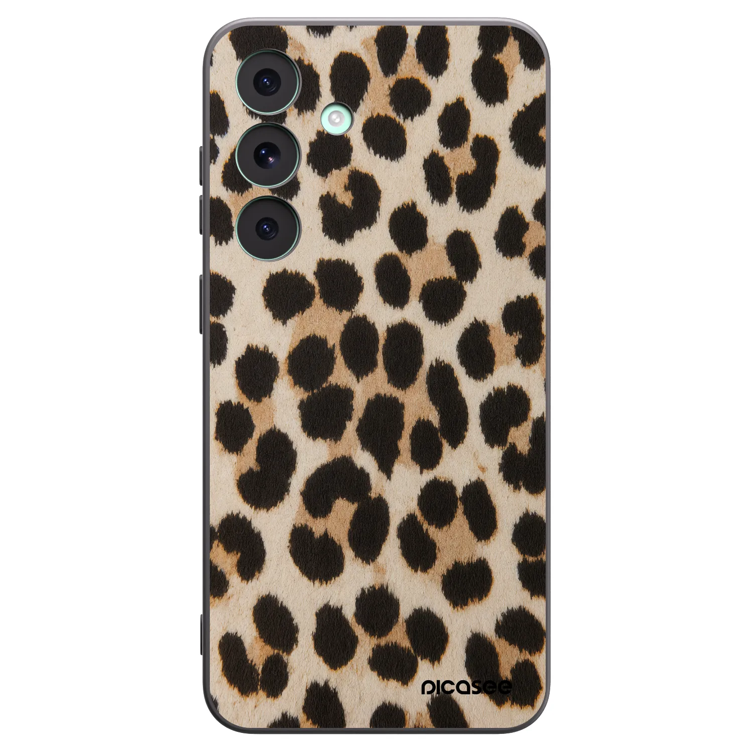 Picasee Μαύρη θήκη σιλικόνης για Samsung Galaxy S26 FE - Brown Tiger