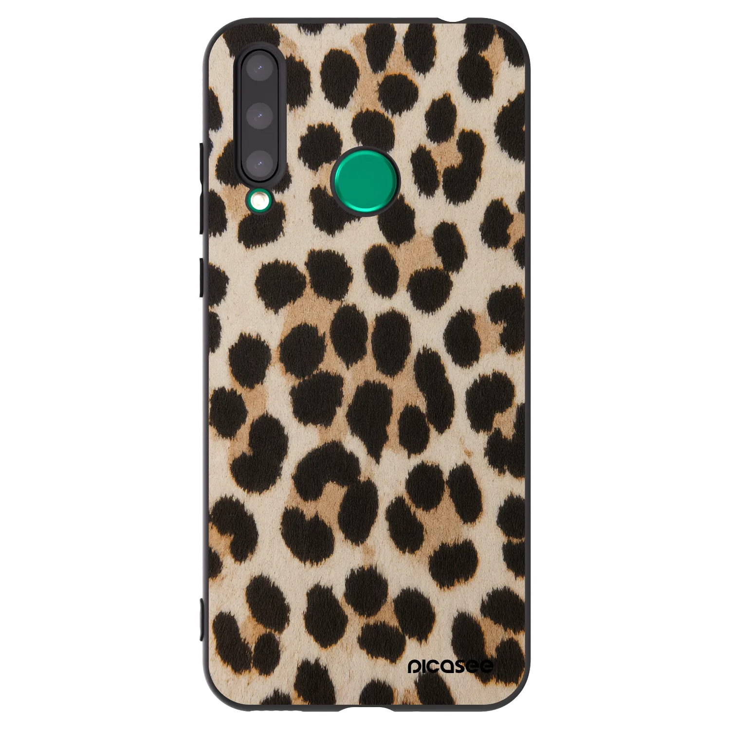 Picasee Μαύρη θήκη σιλικόνης για Honor 20 Lite - Brown Tiger