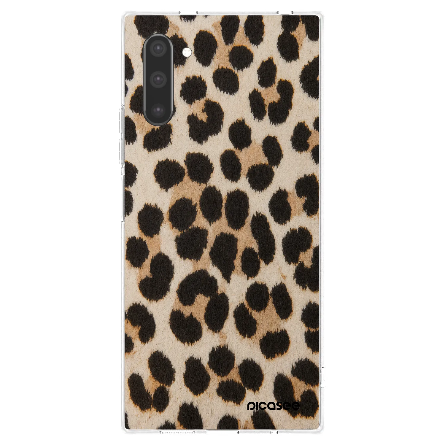 Picasee διαφανής θήκη σιλικόνης Samsung Galaxy Note 10 N970F - Brown Tiger