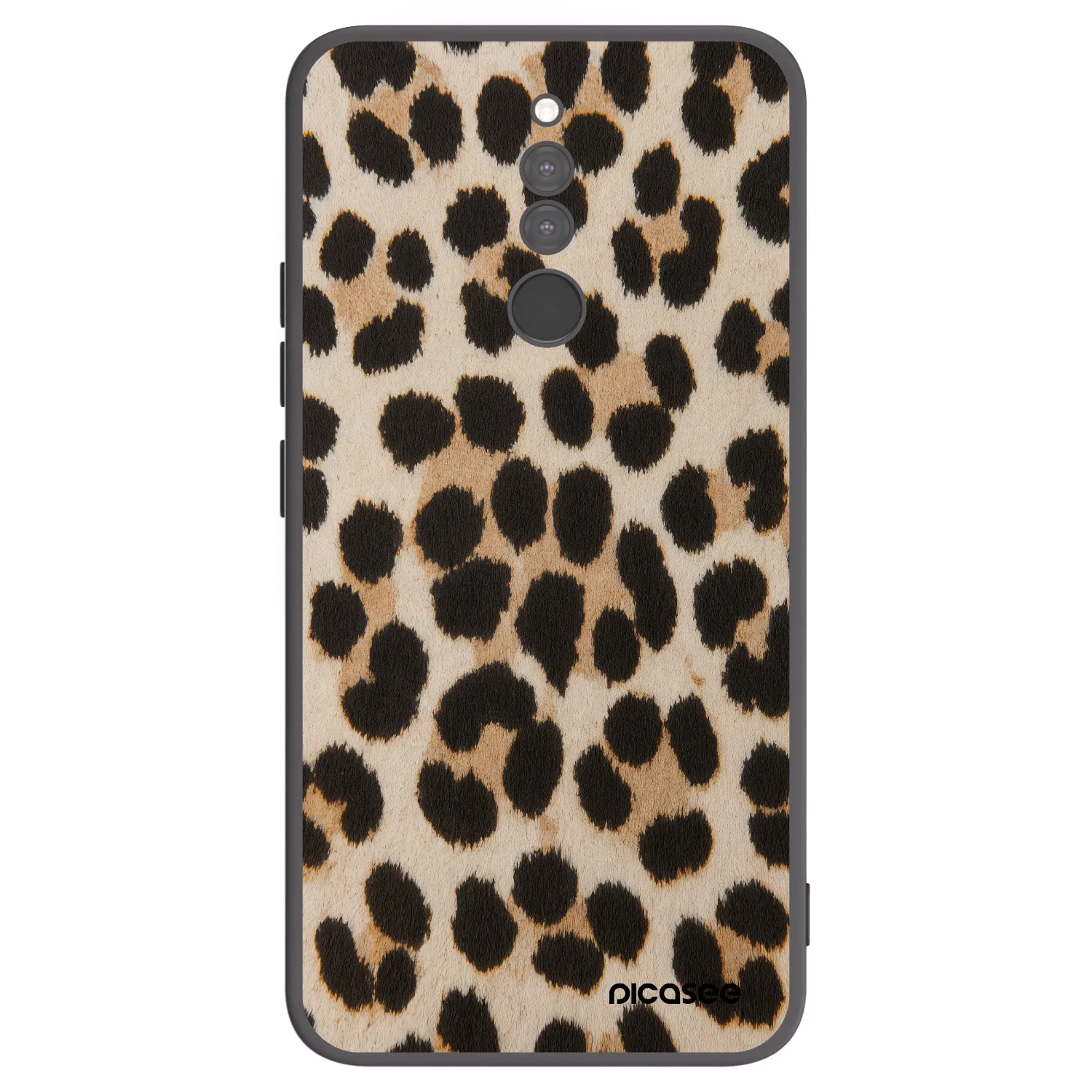 Picasee Μαύρη θήκη σιλικόνης για Xiaomi Redmi 8 - Brown Tiger