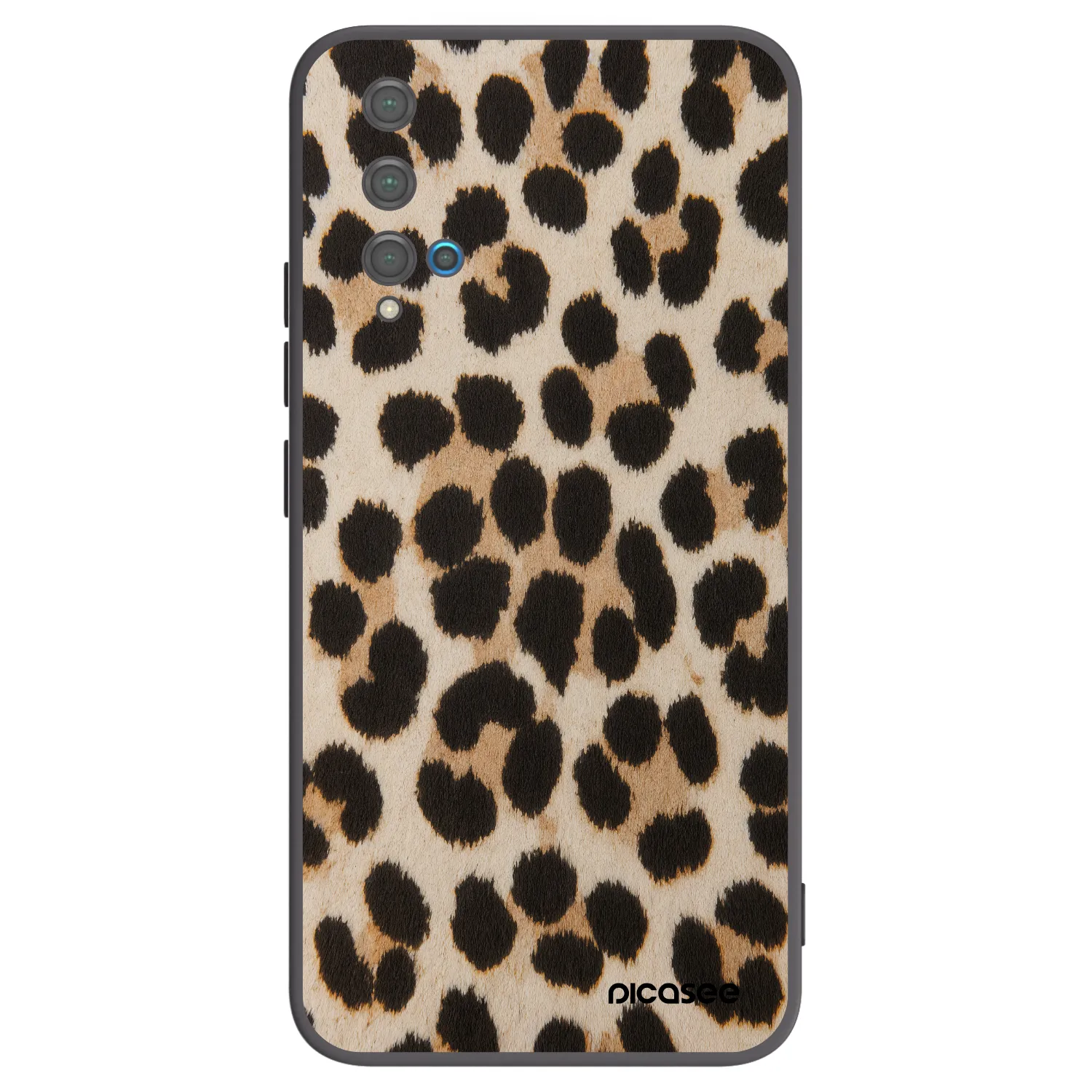 Picasee Μαύρη θήκη σιλικόνης για Huawei Nova 5T - Brown Tiger