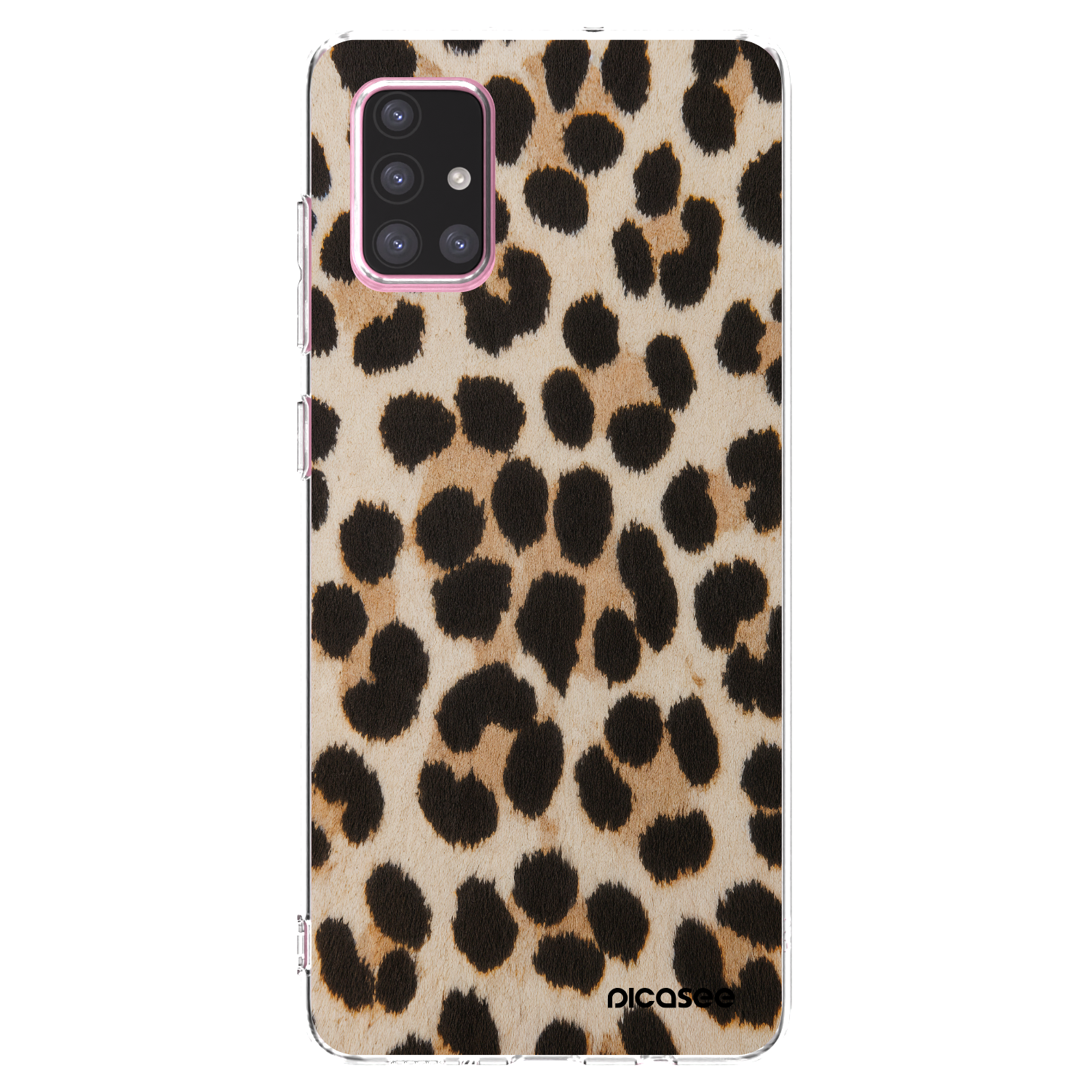 Picasee διαφανής θήκη σιλικόνης Samsung Galaxy A71 A715F - Brown Tiger