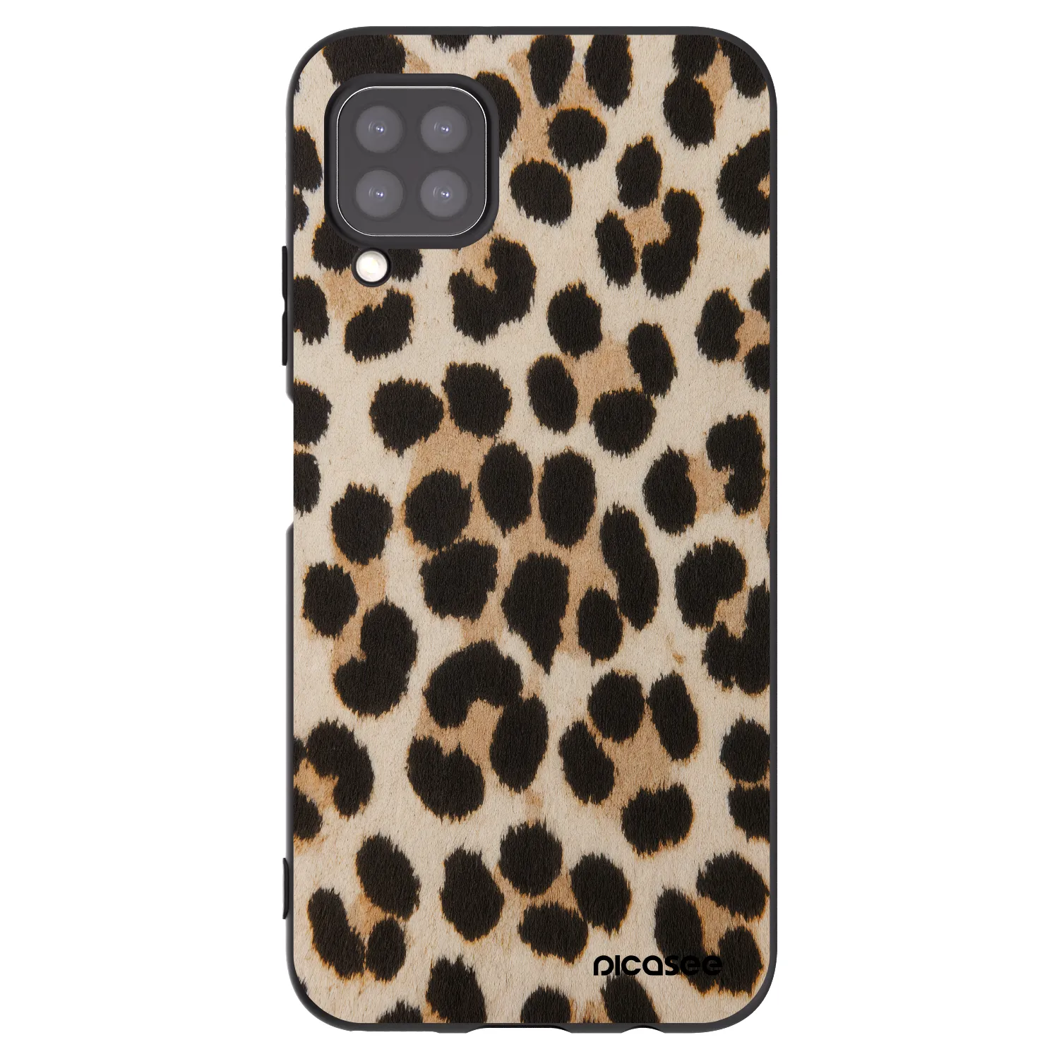 Picasee Μαύρη θήκη σιλικόνης για Huawei P40 Lite - Brown Tiger