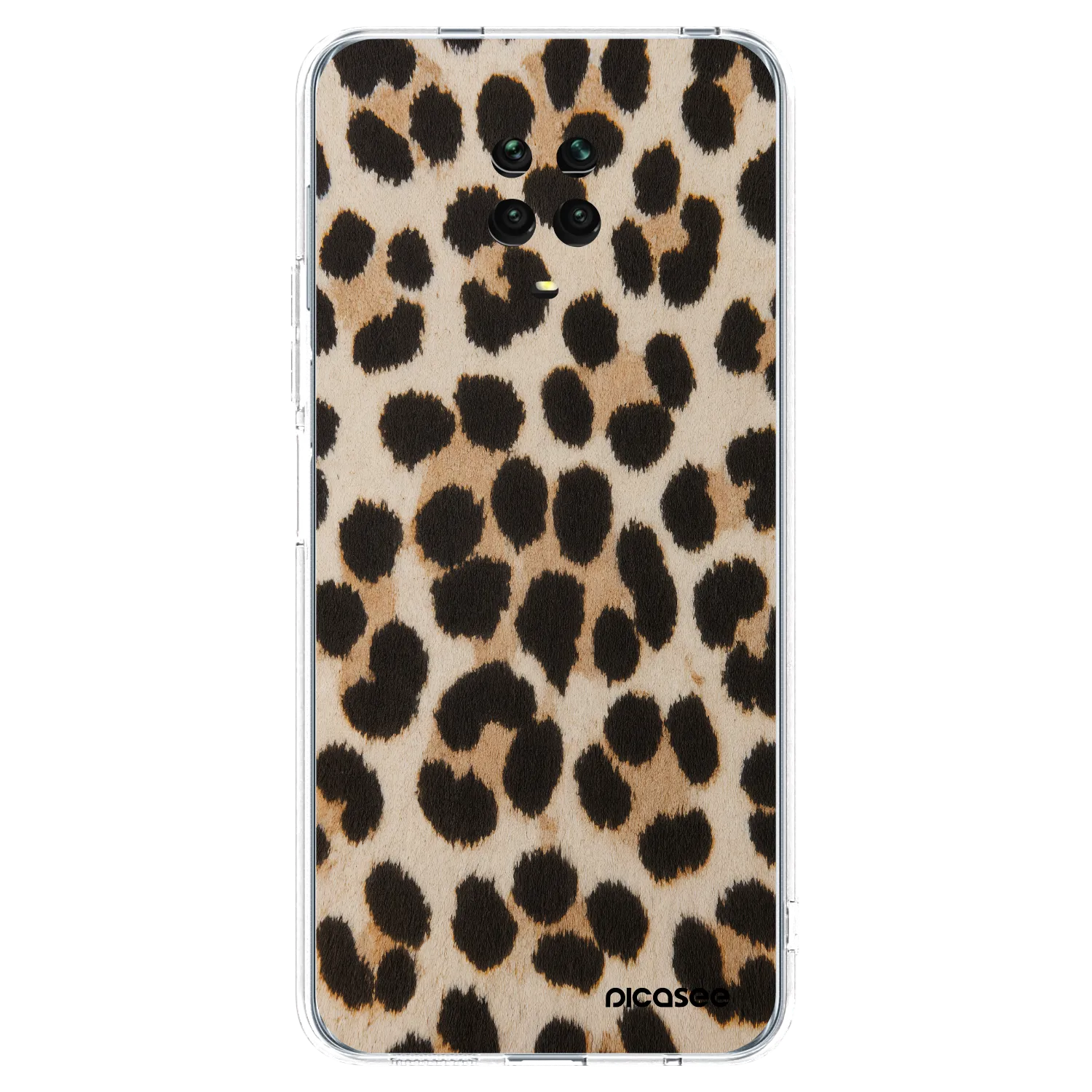 Picasee διαφανής θήκη σιλικόνης Xiaomi Redmi Note 9 Pro - Brown Tiger