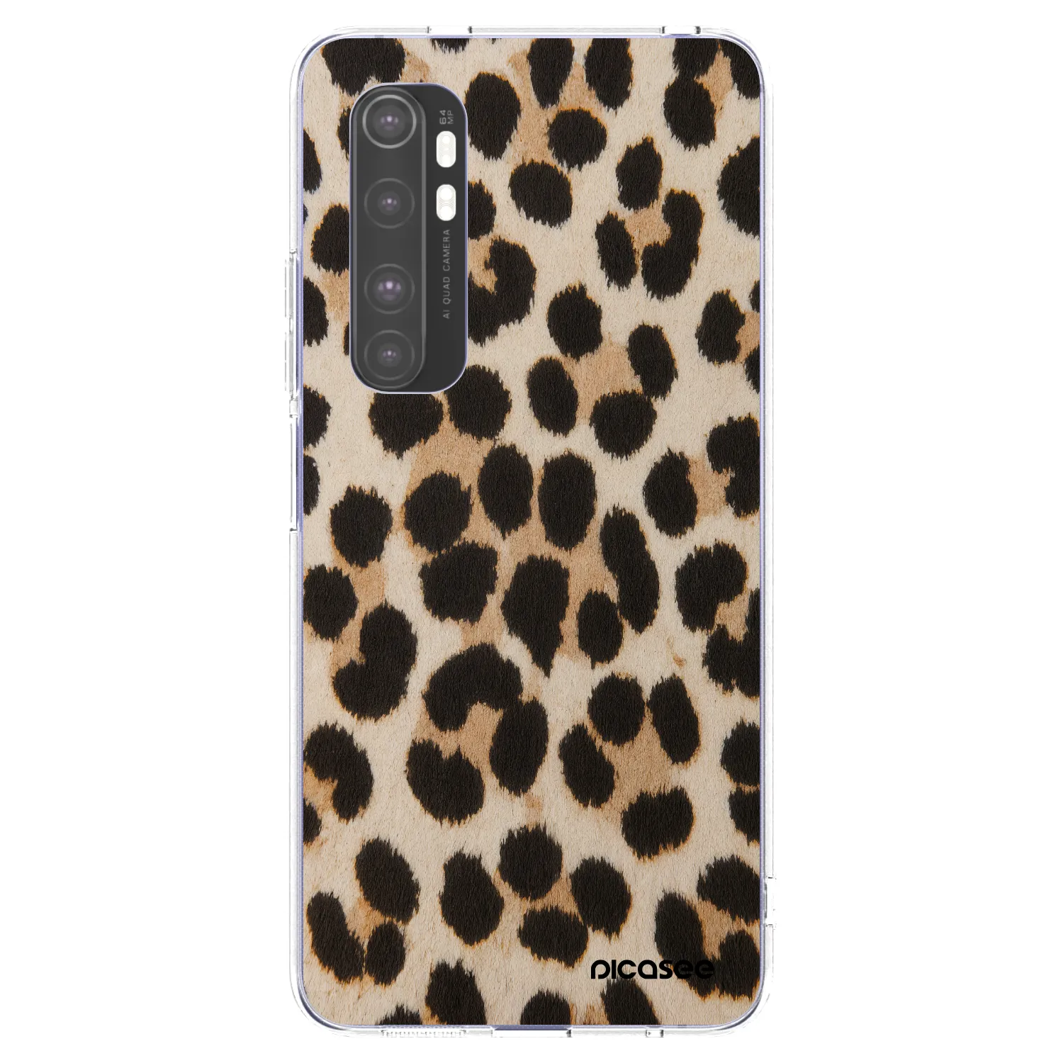 Picasee διαφανής θήκη σιλικόνης Xiaomi Mi Note 10 Lite - Brown Tiger