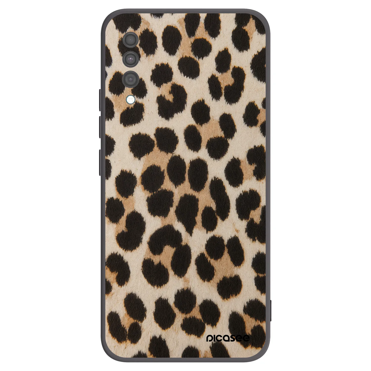 Picasee Μαύρη θήκη σιλικόνης για Samsung Galaxy A30s A307F - Brown Tiger