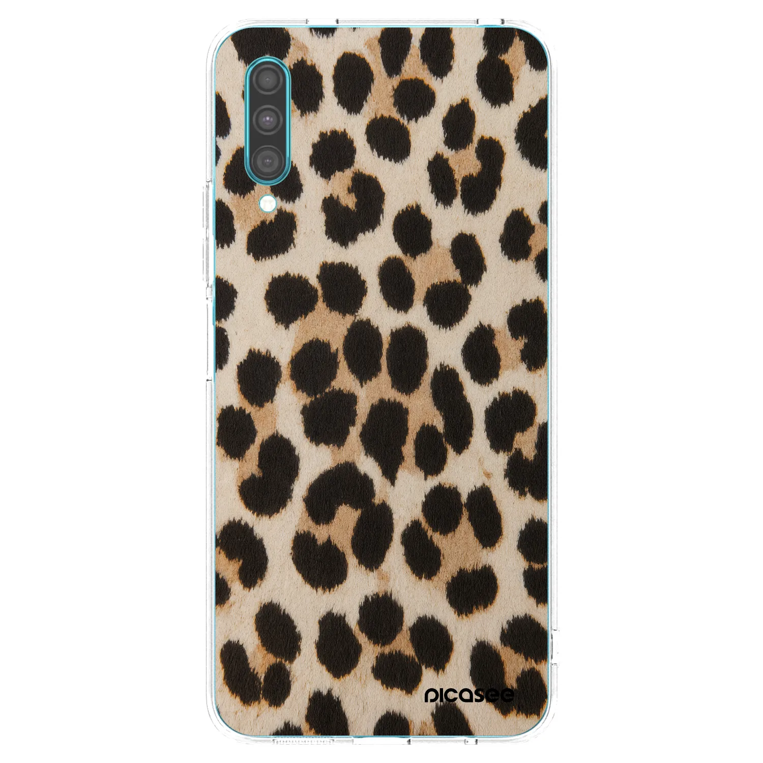 Picasee διαφανής θήκη σιλικόνης Samsung Galaxy A30s A307F - Brown Tiger