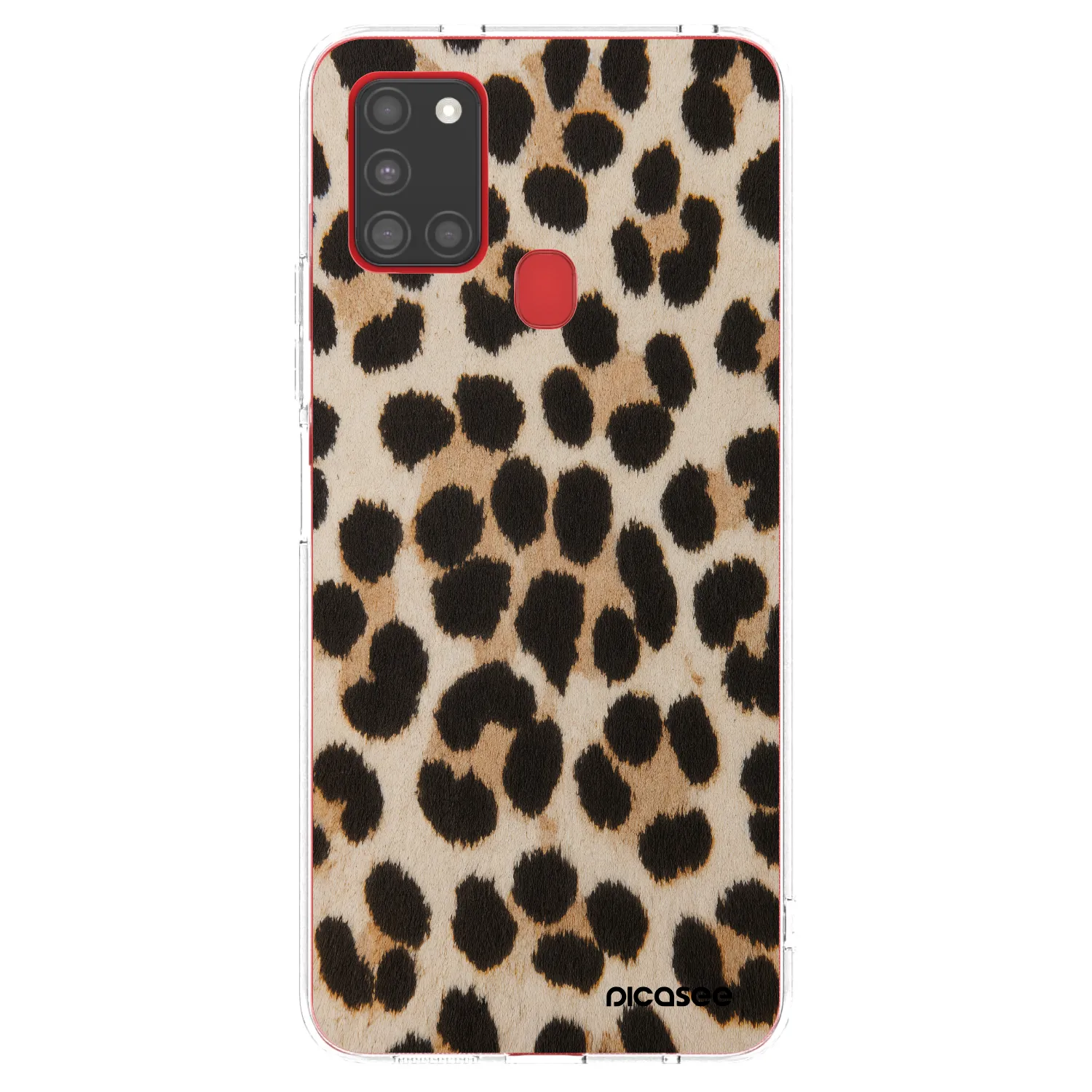 Picasee διαφανής θήκη σιλικόνης Samsung Galaxy A21s - Brown Tiger