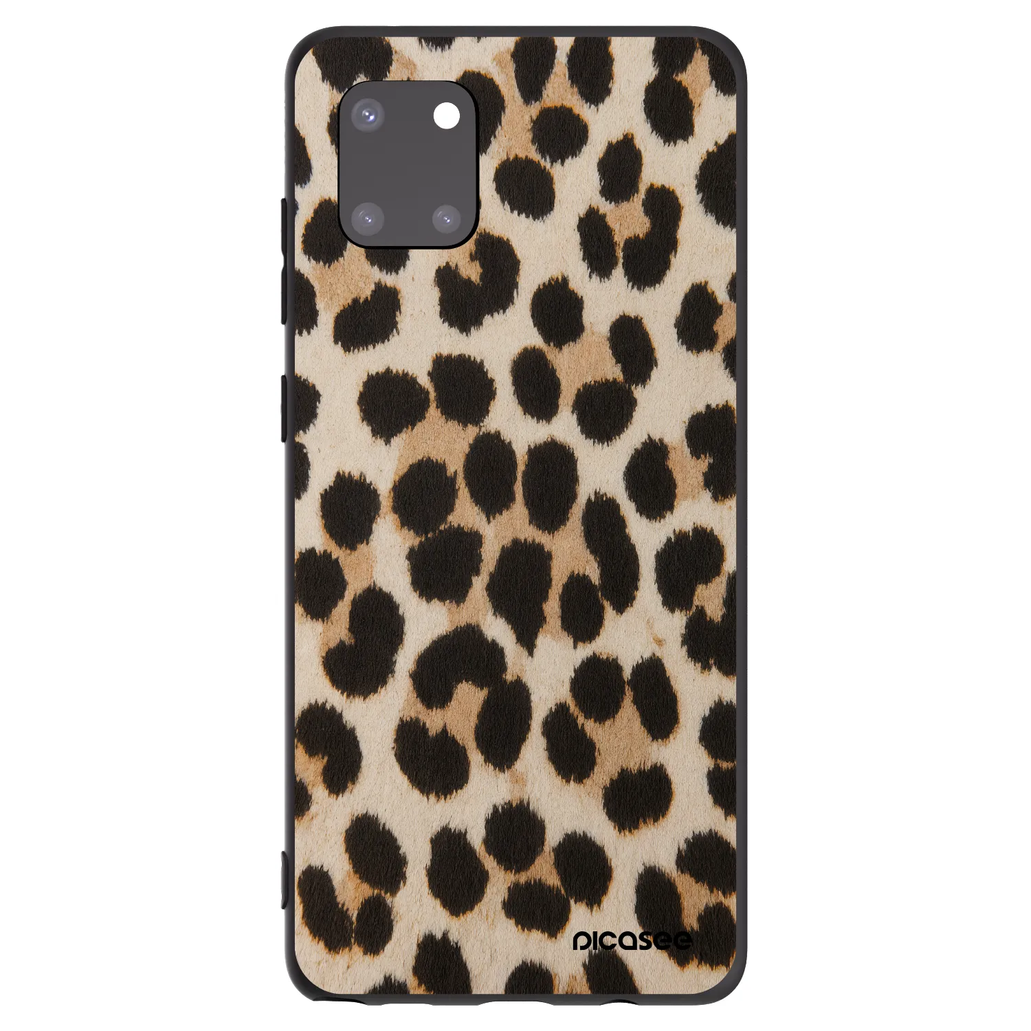 Picasee Μαύρη θήκη σιλικόνης για Samsung Galaxy Note 10 Lite N770F - Brown Tiger