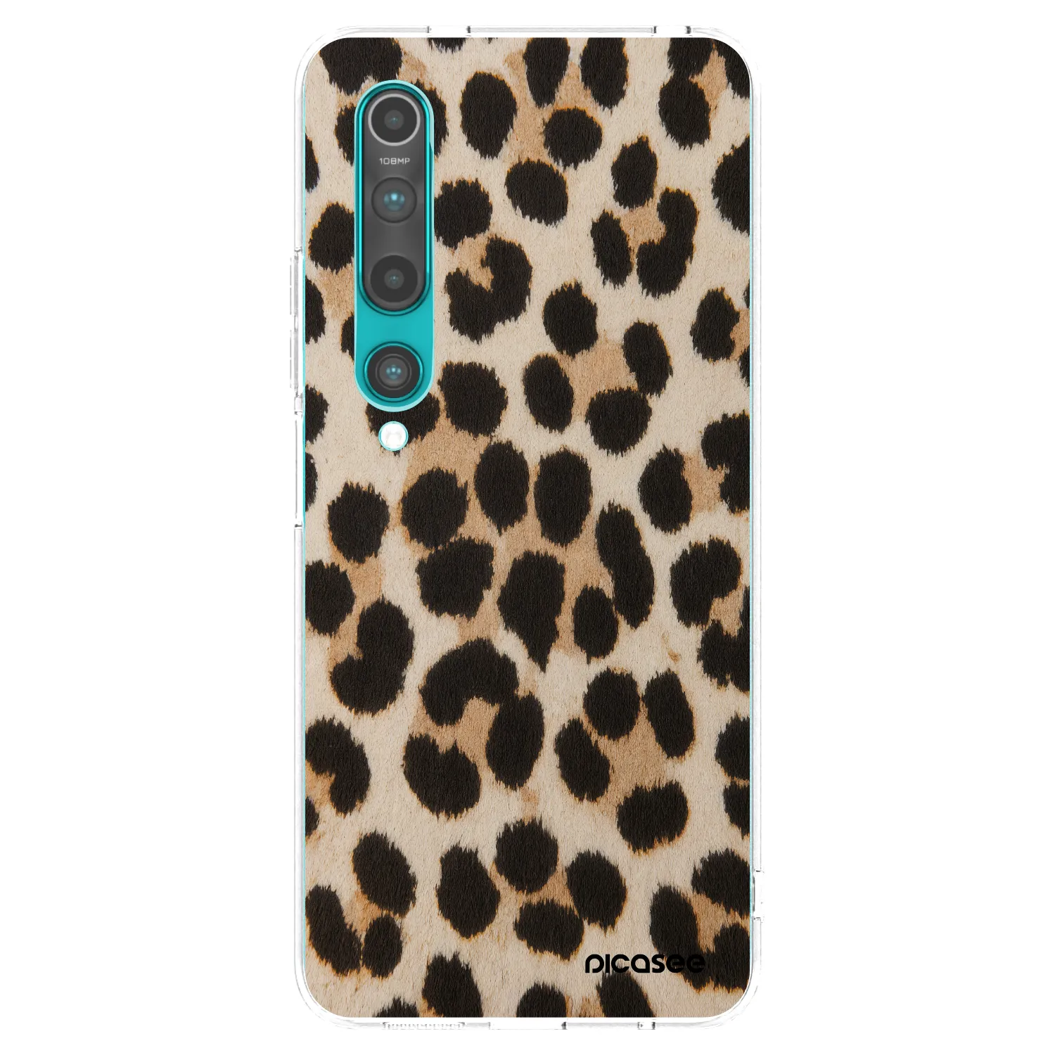 Picasee διαφανής θήκη σιλικόνης Xiaomi Mi 10 - Brown Tiger