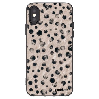 Picasee Μαύρη θήκη σιλικόνης για Apple iPhone X/XS - Inked