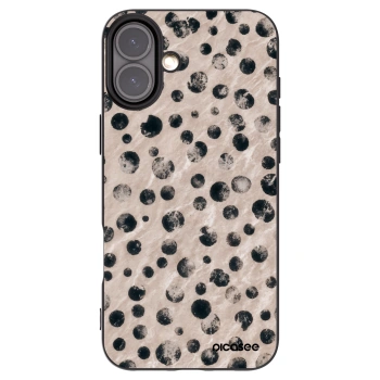 Picasee Μαύρη θήκη σιλικόνης για Apple iPhone 16 Plus - Inked