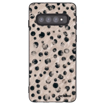 Picasee Μαύρη θήκη σιλικόνης για Samsung Galaxy S10 G973 - Inked