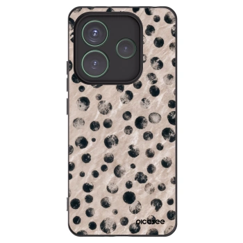 Picasee Μαύρη θήκη σιλικόνης για Xiaomi Redmi Note 14 5G - Inked