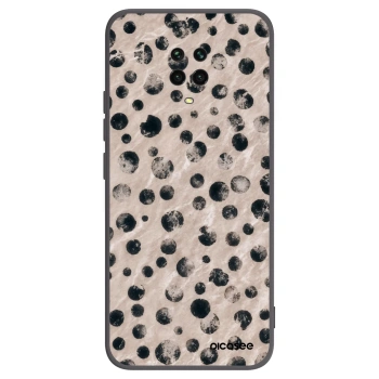 Picasee Μαύρη θήκη σιλικόνης για Xiaomi Redmi Note 9 Pro - Inked