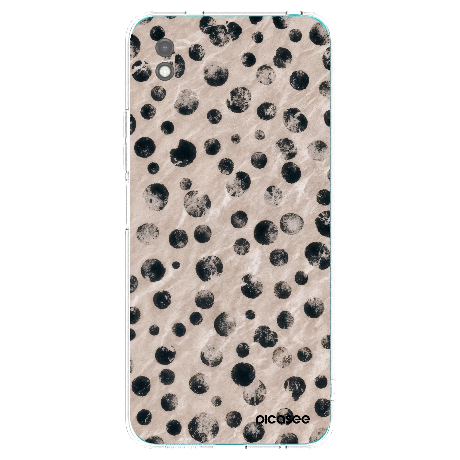 Picasee Μαύρη θήκη σιλικόνης για Xiaomi Redmi 9A - Inked