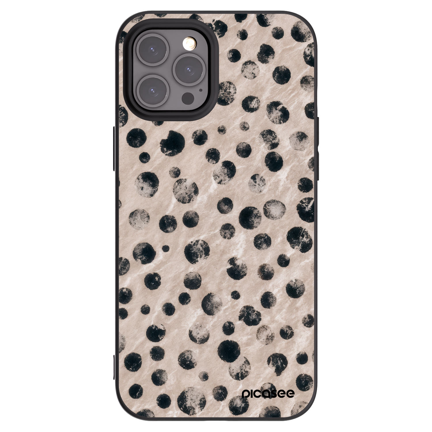 Picasee Μαύρη θήκη σιλικόνης για Apple iPhone 12 Pro Max - Inked