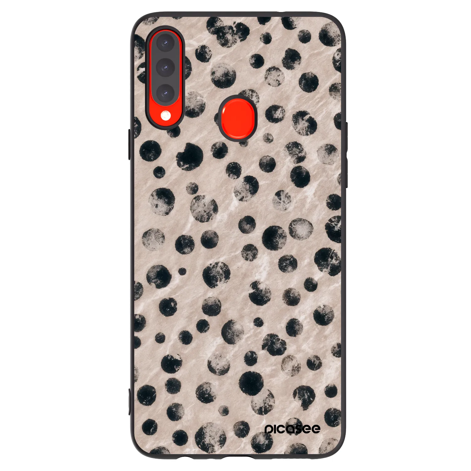 Picasee Μαύρη θήκη σιλικόνης για Samsung Galaxy A20s - Inked