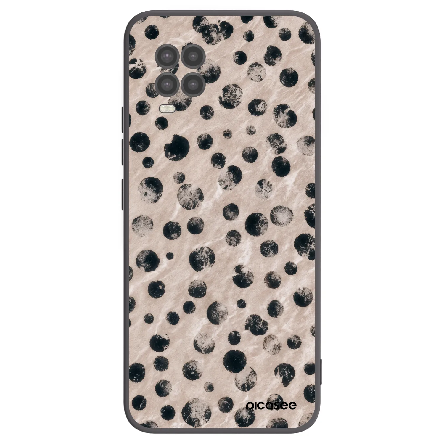 Picasee Μαύρη θήκη σιλικόνης για Xiaomi Mi 10 Lite - Inked