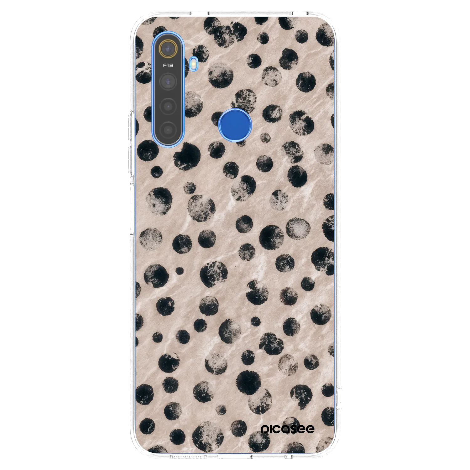 Picasee διαφανής θήκη σιλικόνης Realme 5 - Inked