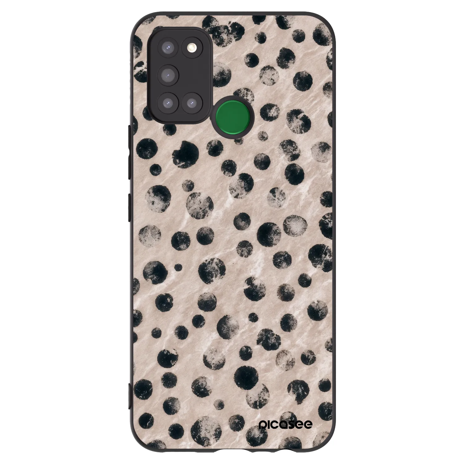 Picasee Μαύρη θήκη σιλικόνης για Realme 7i - Inked