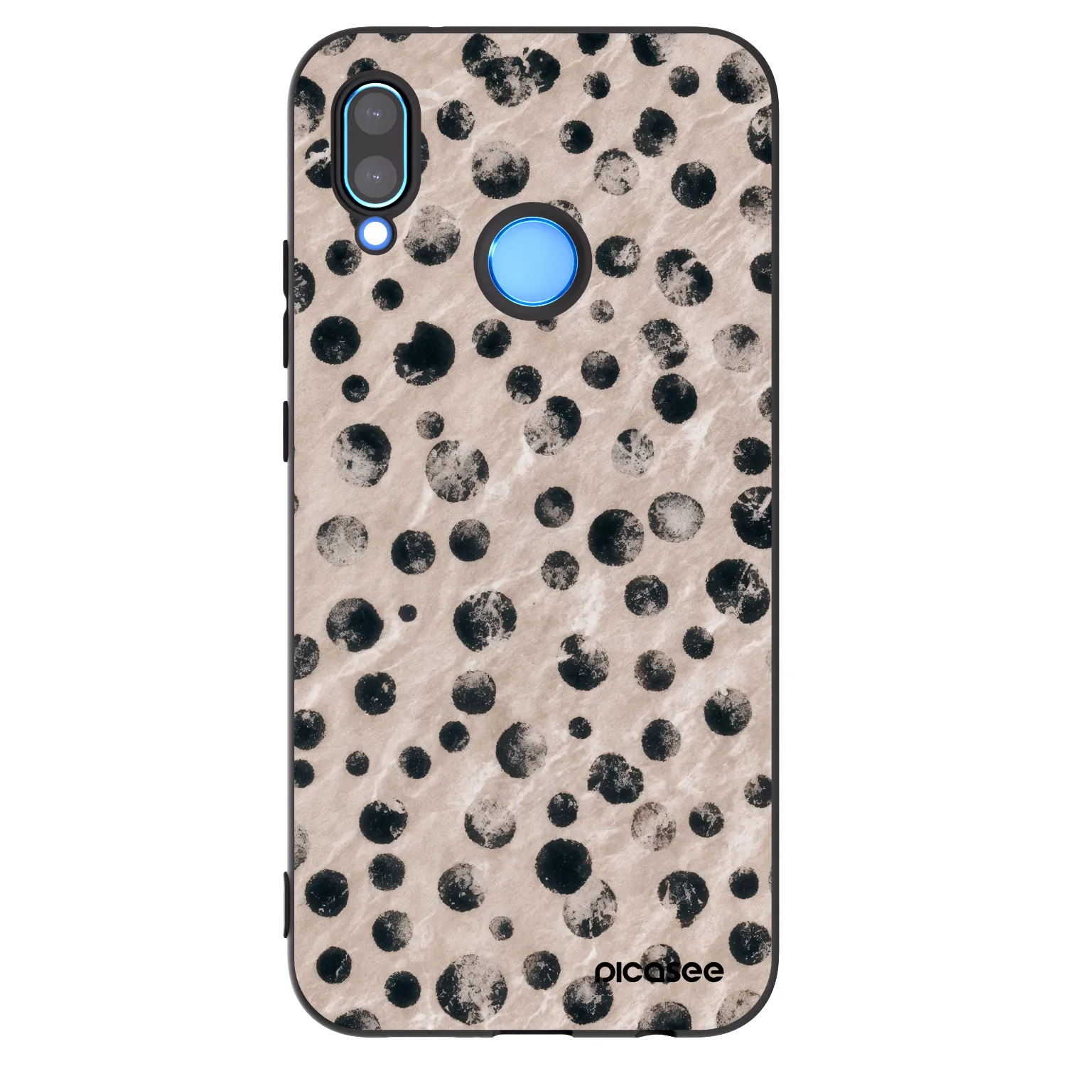 Picasee Μαύρη θήκη σιλικόνης για Huawei P20 Lite - Inked