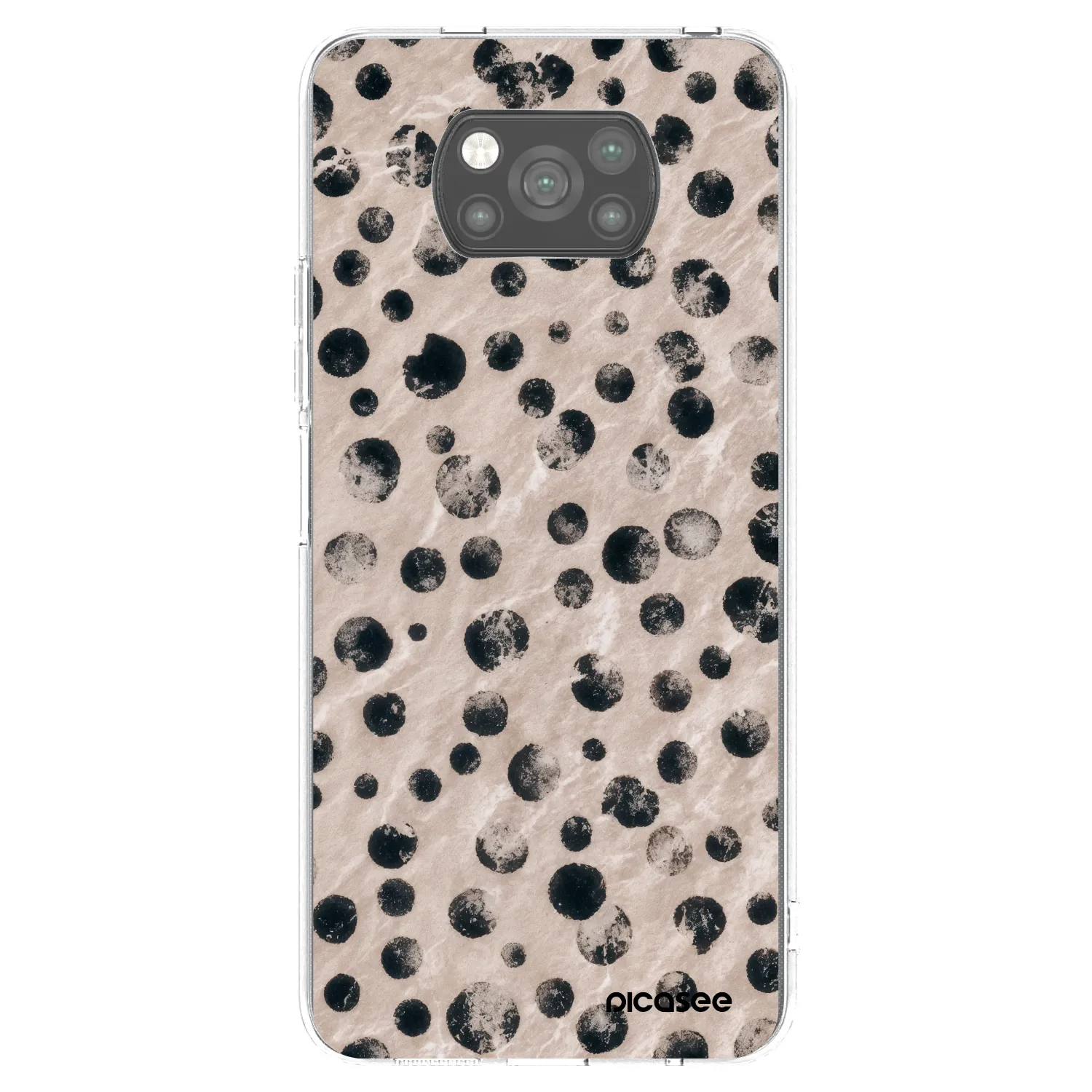 Picasee Μαύρη θήκη σιλικόνης για Xiaomi Poco X3 Pro - Inked