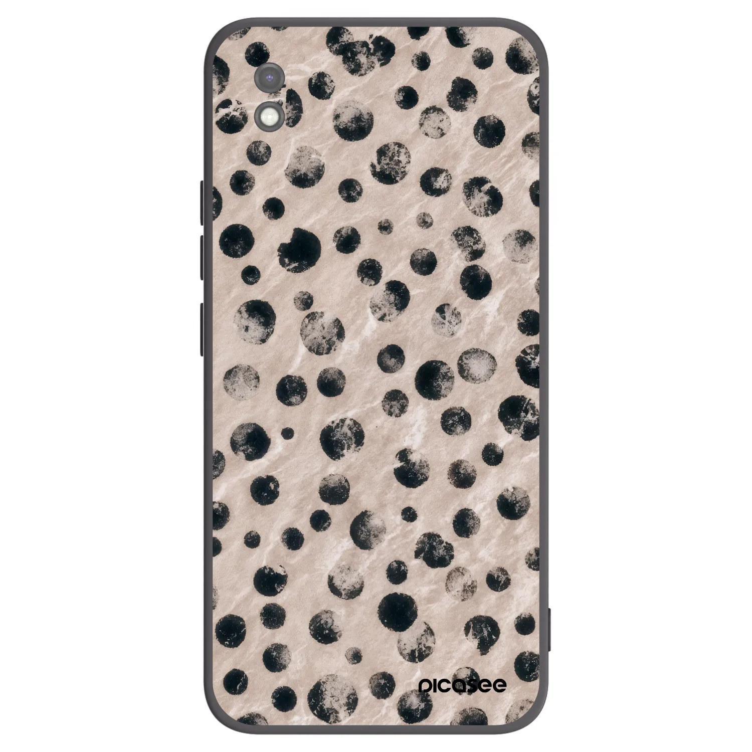 Picasee Μαύρη θήκη σιλικόνης για Xiaomi Redmi 9AT - Inked