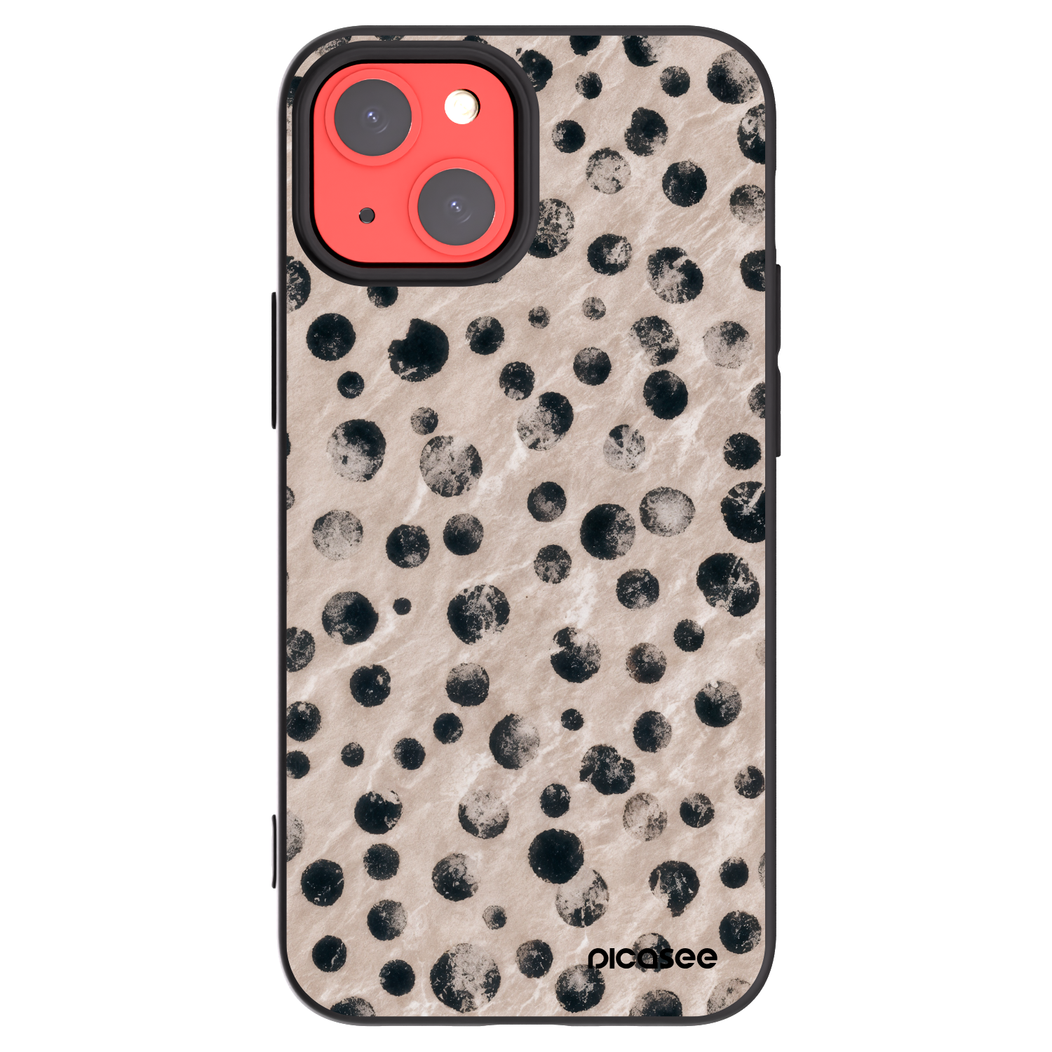Picasee Μαύρη θήκη σιλικόνης για Apple iPhone 13 mini - Inked