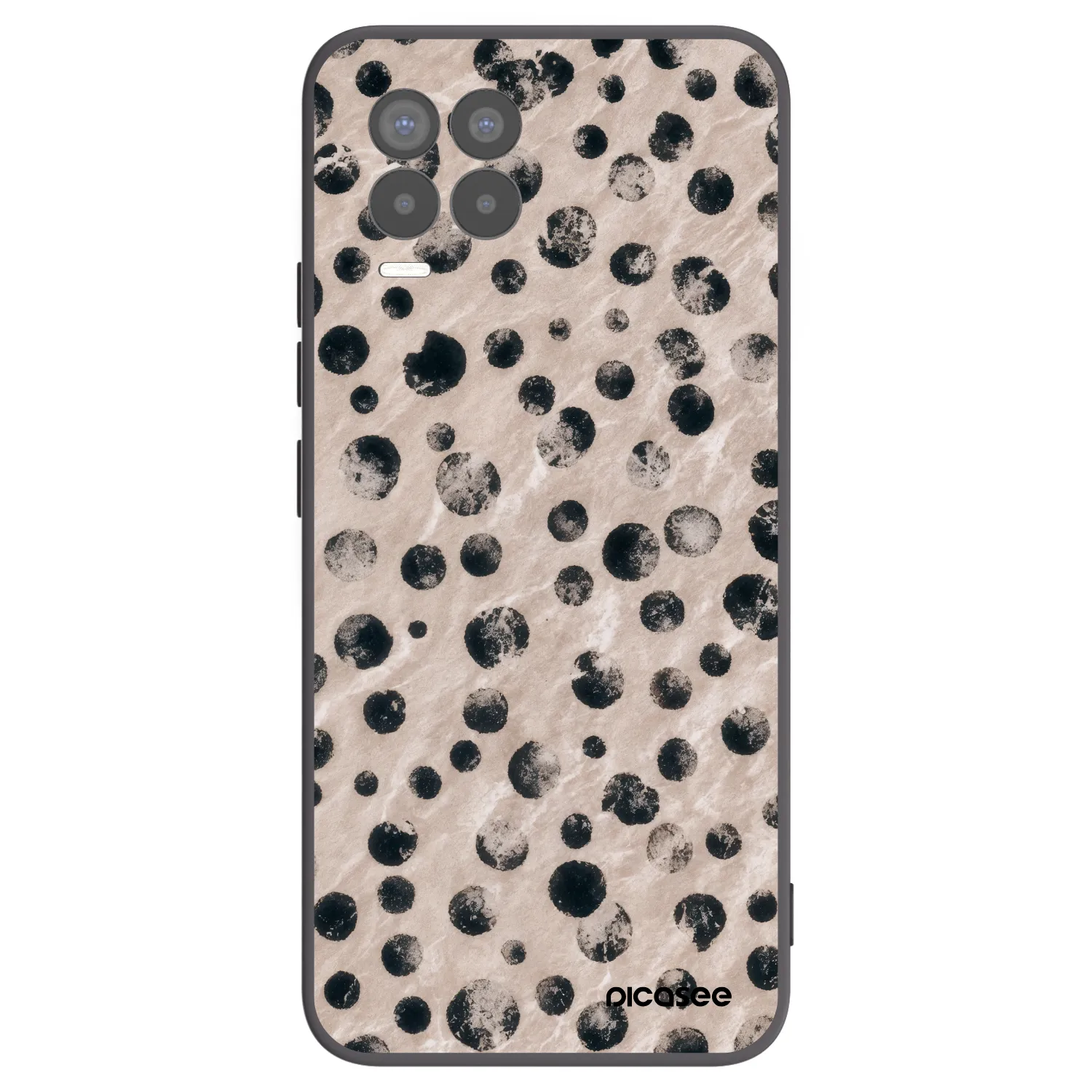 Picasee Μαύρη θήκη σιλικόνης για Realme 8 4G - Inked