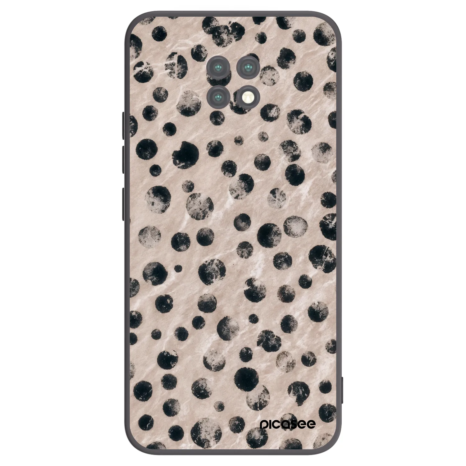 Picasee Μαύρη θήκη σιλικόνης για Xiaomi Redmi Note 9T - Inked