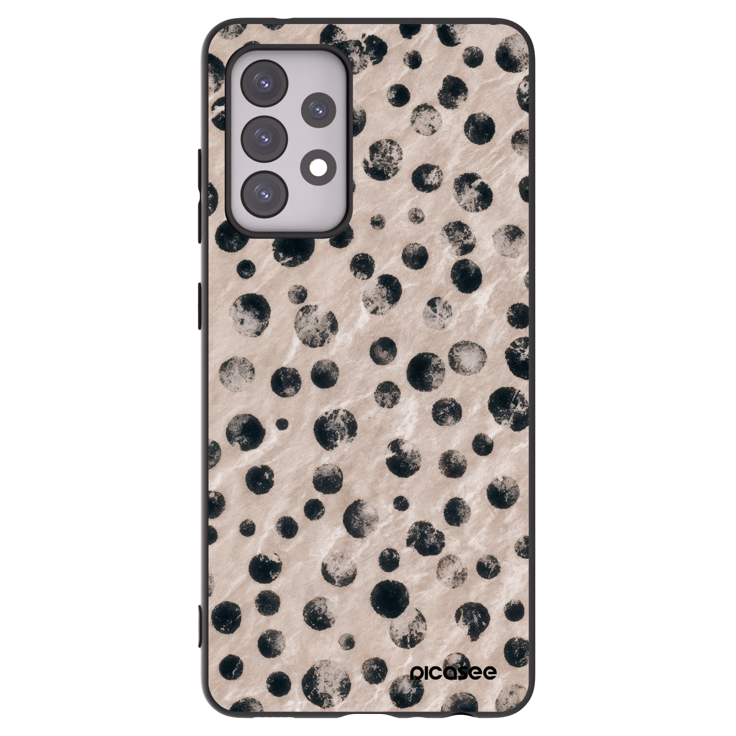 Picasee Μαύρη θήκη σιλικόνης για Samsung Galaxy A52s 5G A528B - Inked
