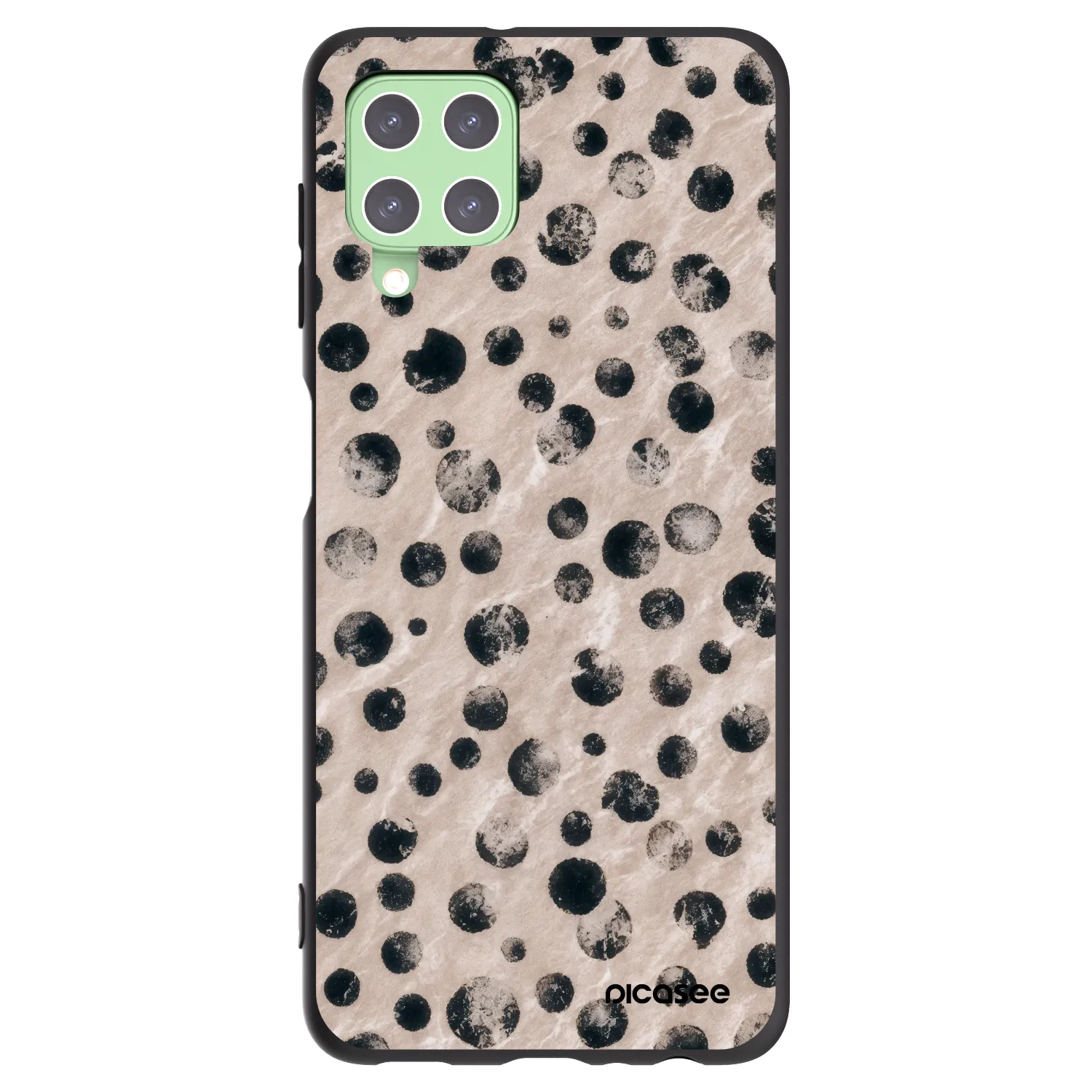 Picasee Μαύρη θήκη σιλικόνης για Samsung Galaxy A22 A225F 4G - Inked
