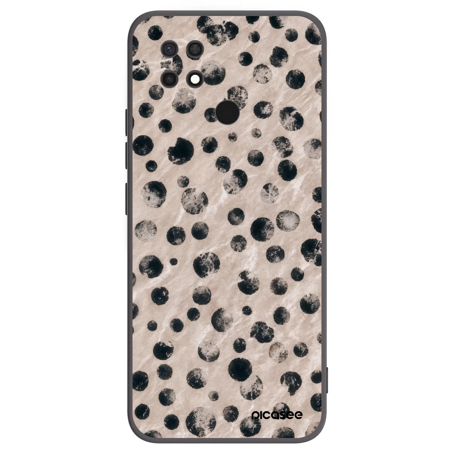 Picasee Μαύρη θήκη σιλικόνης για Xiaomi Redmi 10C - Inked