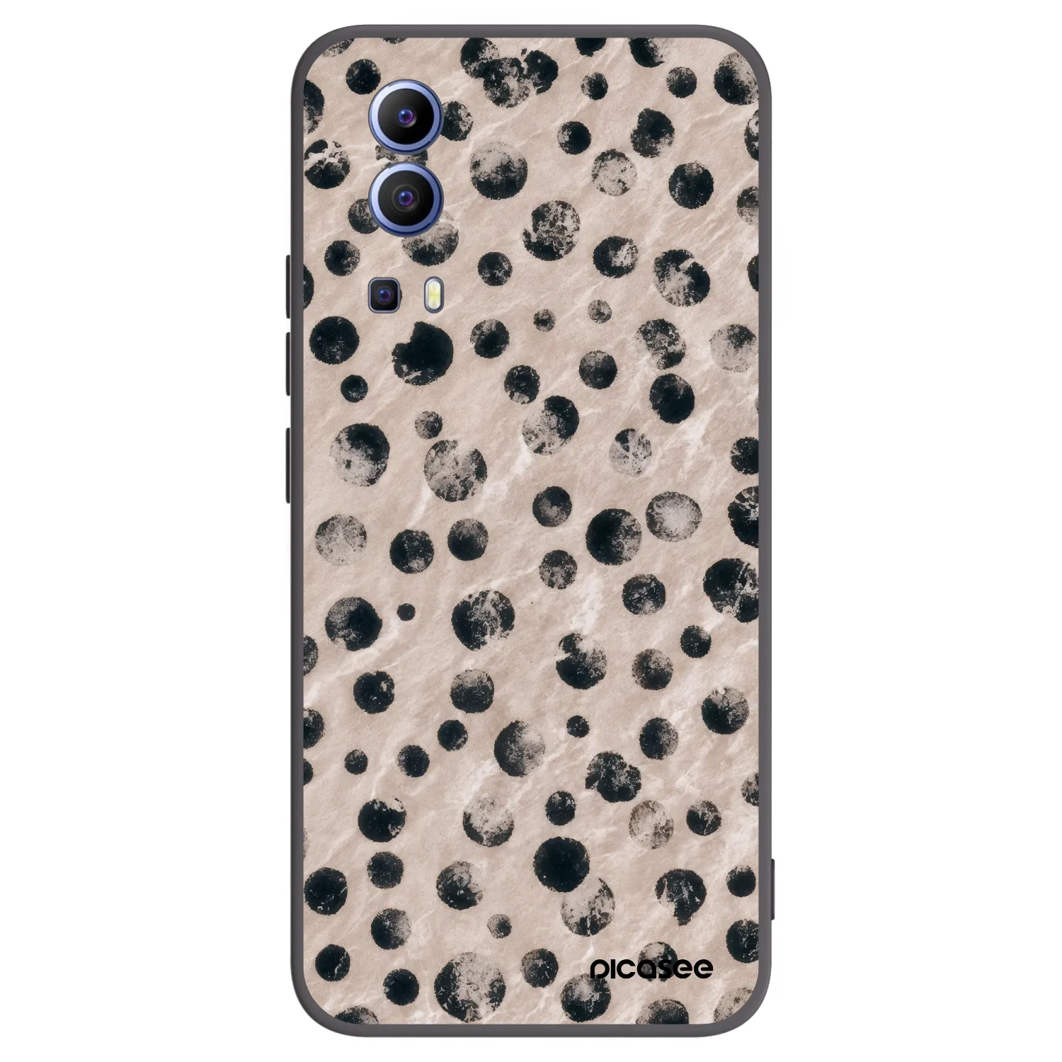 Picasee Μαύρη θήκη σιλικόνης για Vivo Y52 5G - Inked