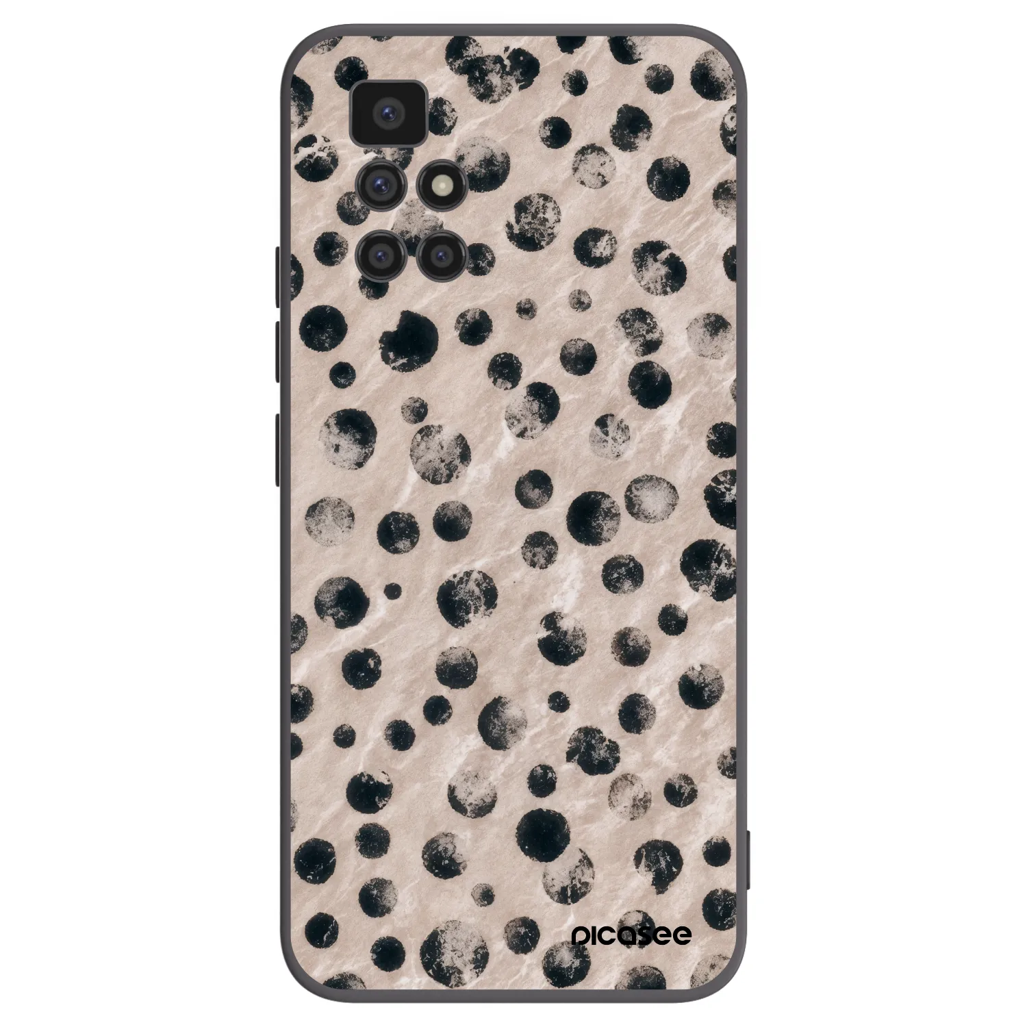 Picasee Μαύρη θήκη σιλικόνης για Xiaomi Redmi 10 (2022) - Inked