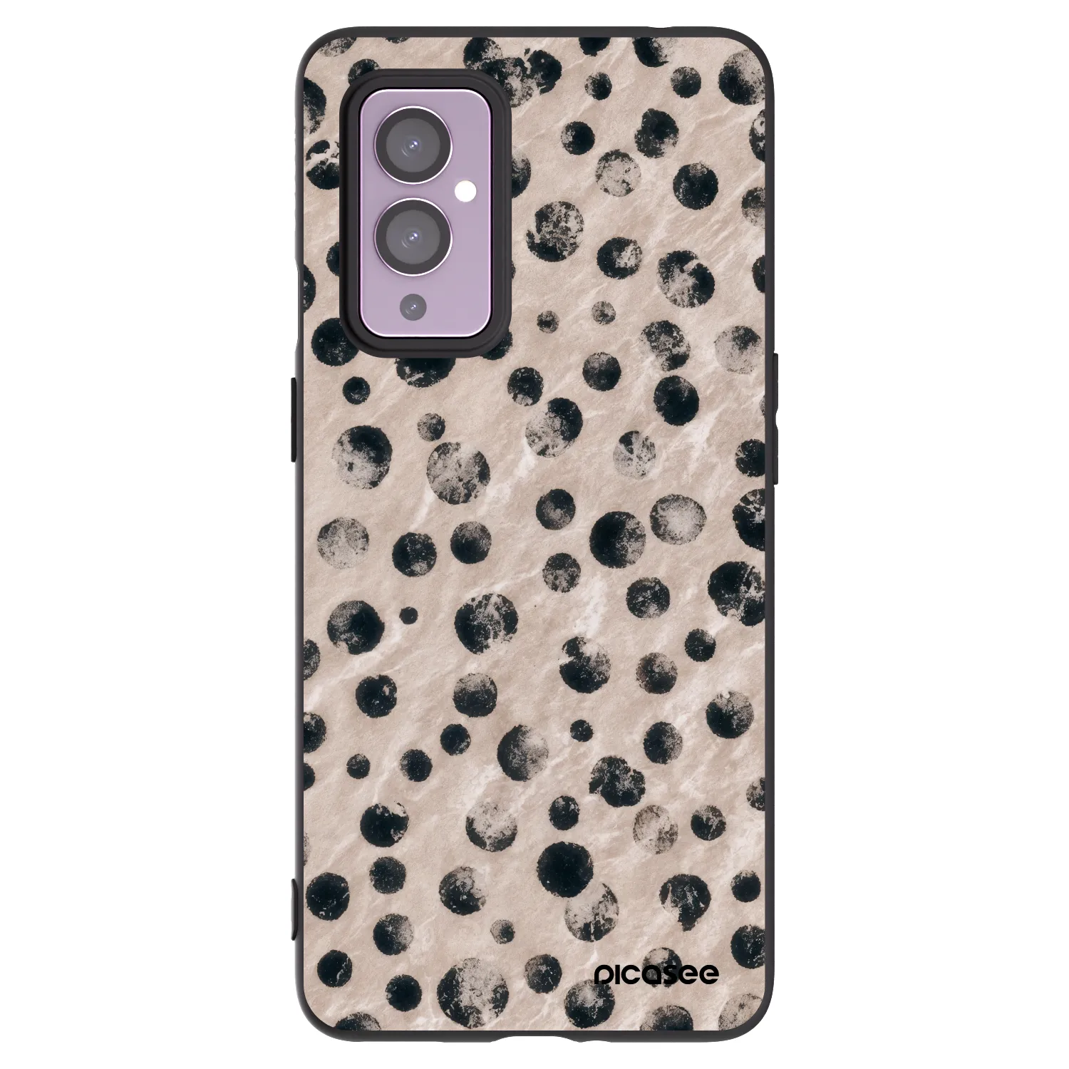 Picasee Μαύρη θήκη σιλικόνης για OnePlus 9 - Inked