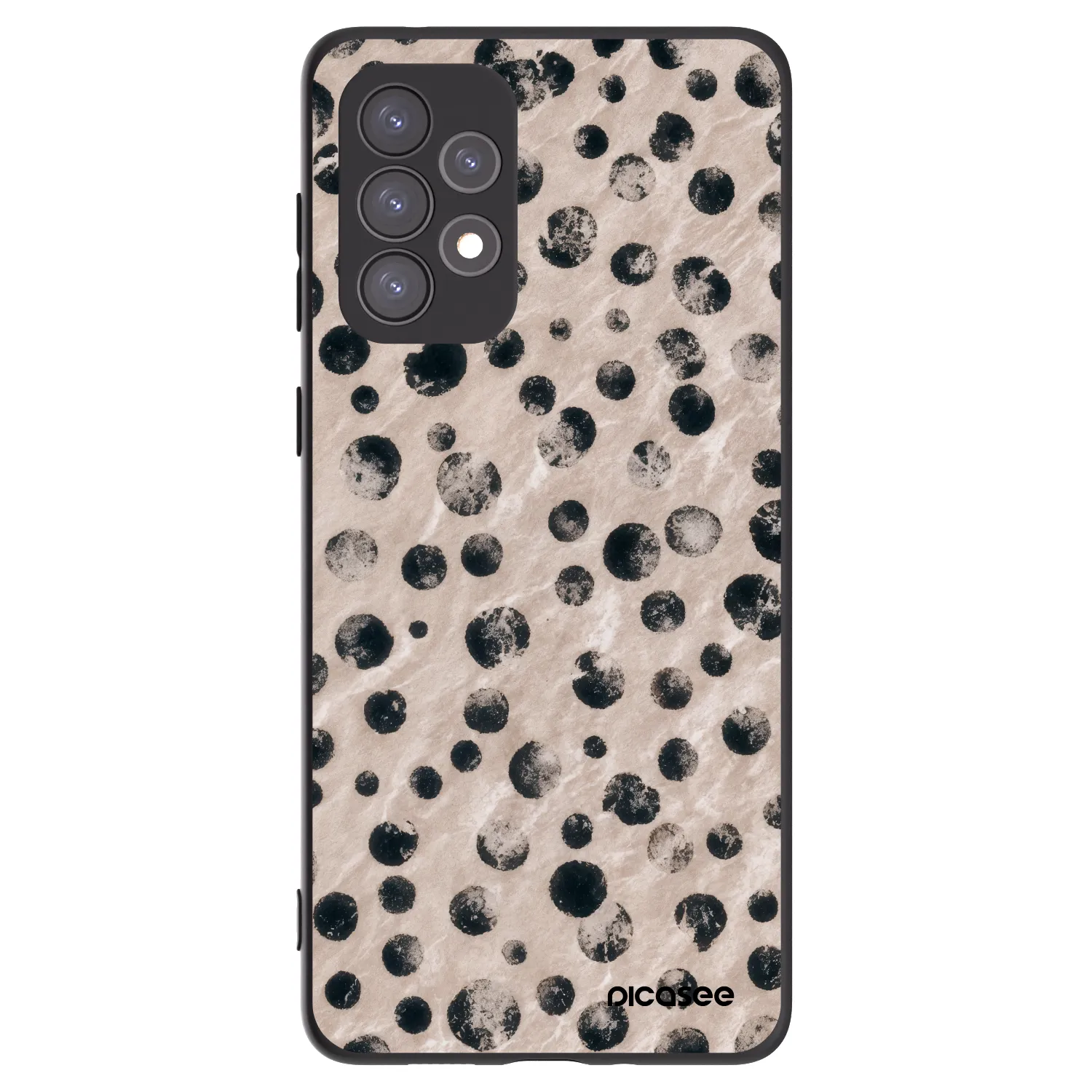 Picasee Μαύρη θήκη σιλικόνης για Samsung Galaxy A73 5G - Inked