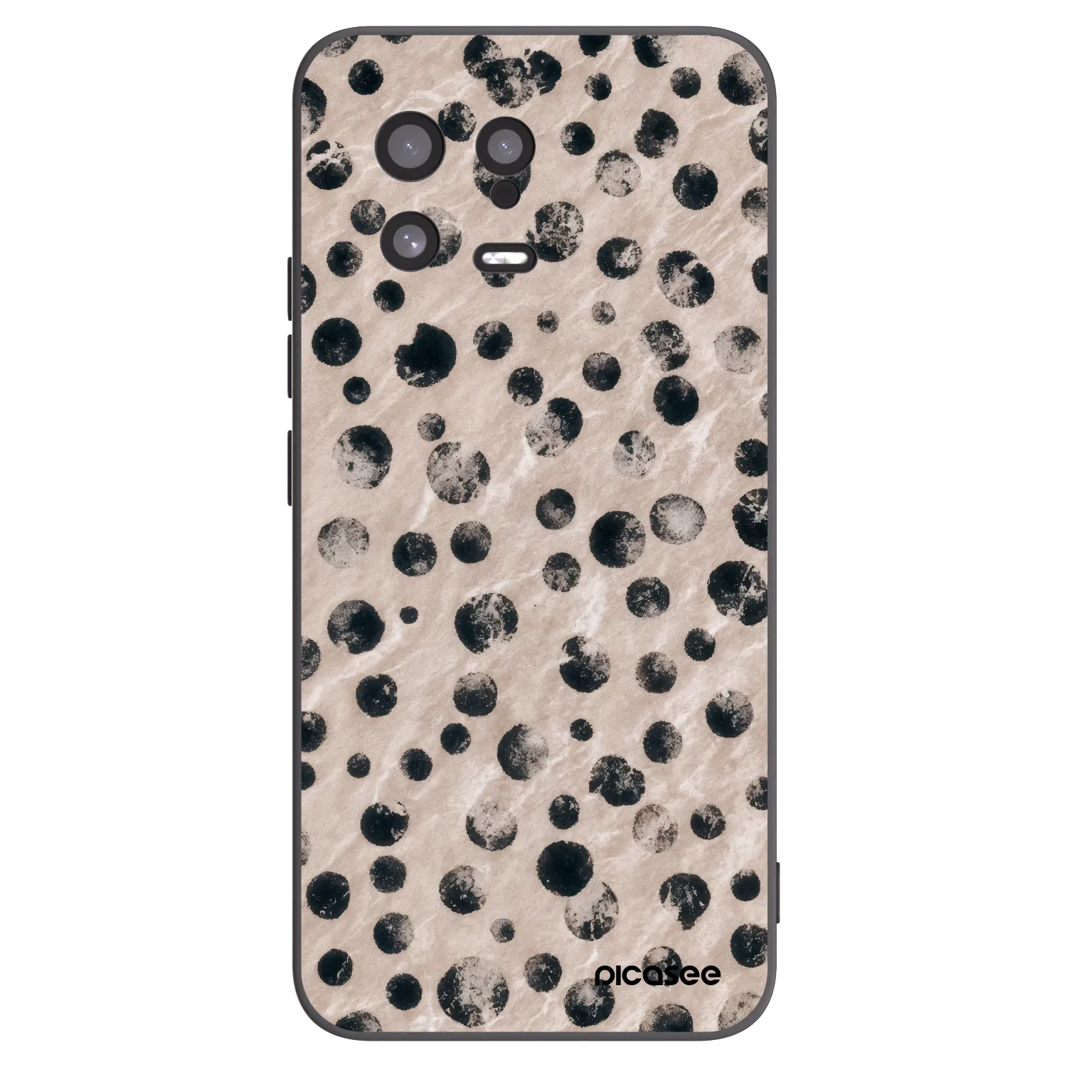 Picasee Μαύρη θήκη σιλικόνης για Xiaomi 13 - Inked