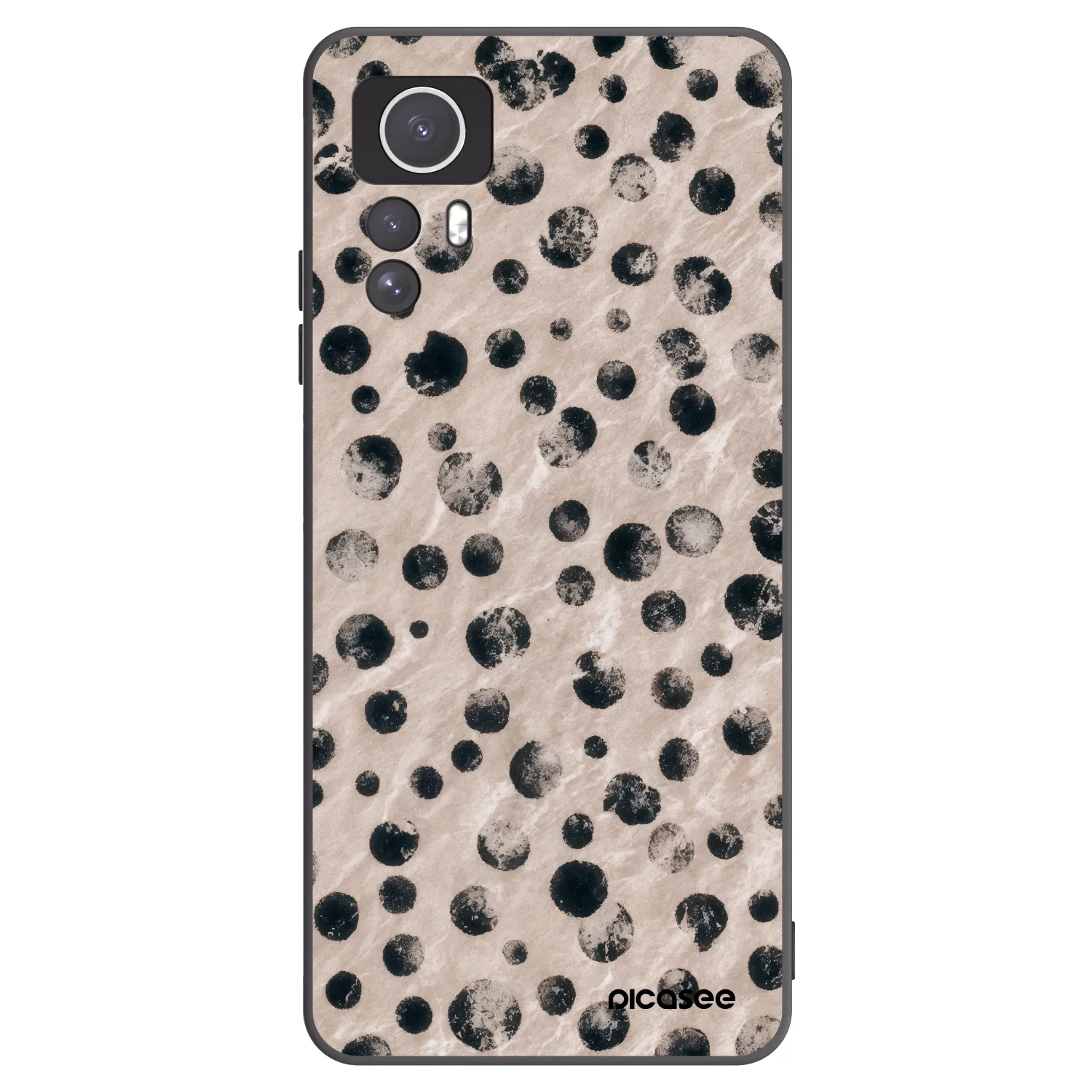 Picasee Μαύρη θήκη σιλικόνης για Xiaomi Redmi Note 12S - Inked