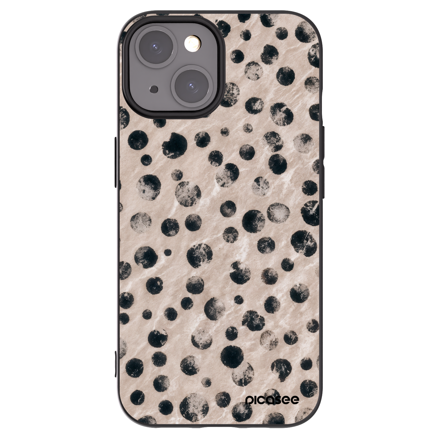 Picasee Μαύρη θήκη σιλικόνης για Apple iPhone 15 - Inked