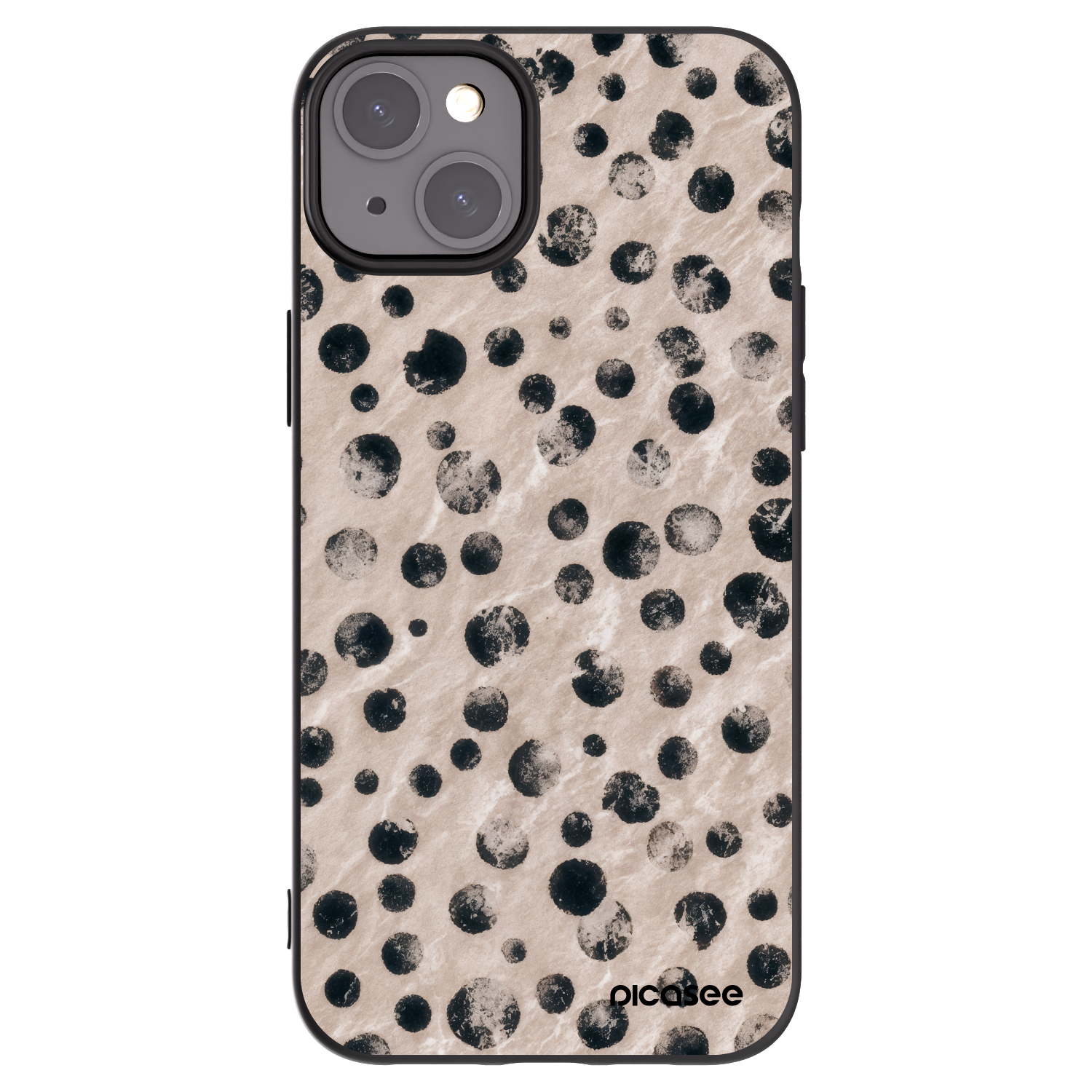 Picasee Μαύρη θήκη σιλικόνης για Apple iPhone 15 Plus - Inked